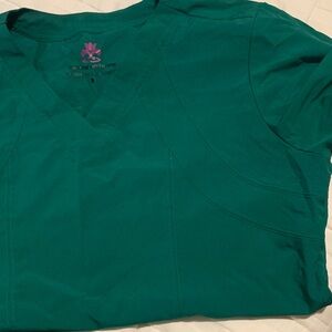 Green V-Neck Scrub set
